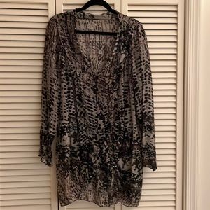 Beautiful black and purple Blouse